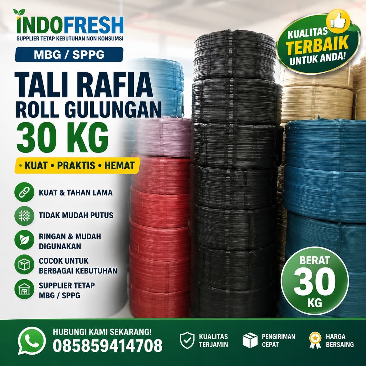 Tali Rafia Roll Gulungan